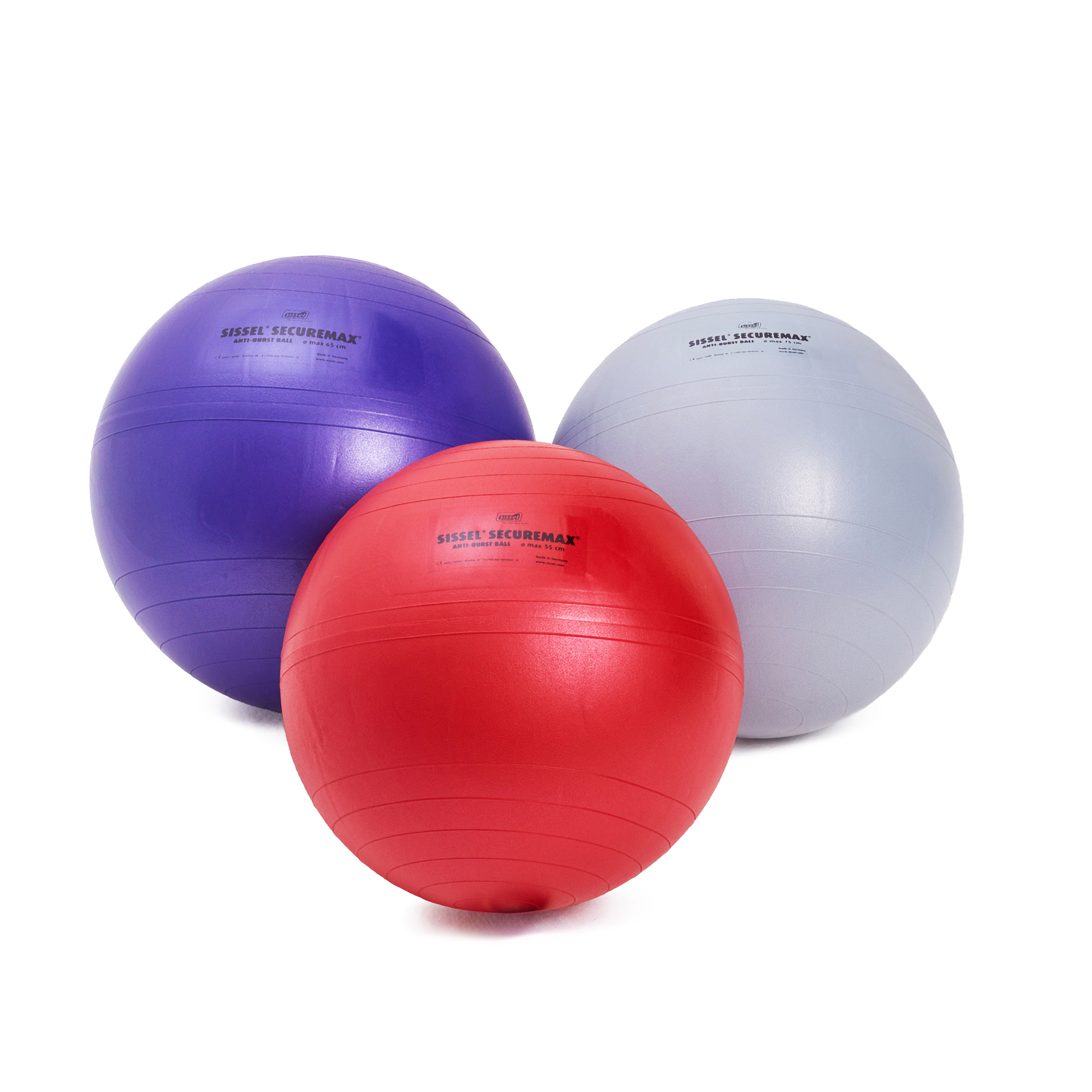 Гимнастический мяч SISSEL Securemax Exercise Ball диаметр 75 см, серебристый