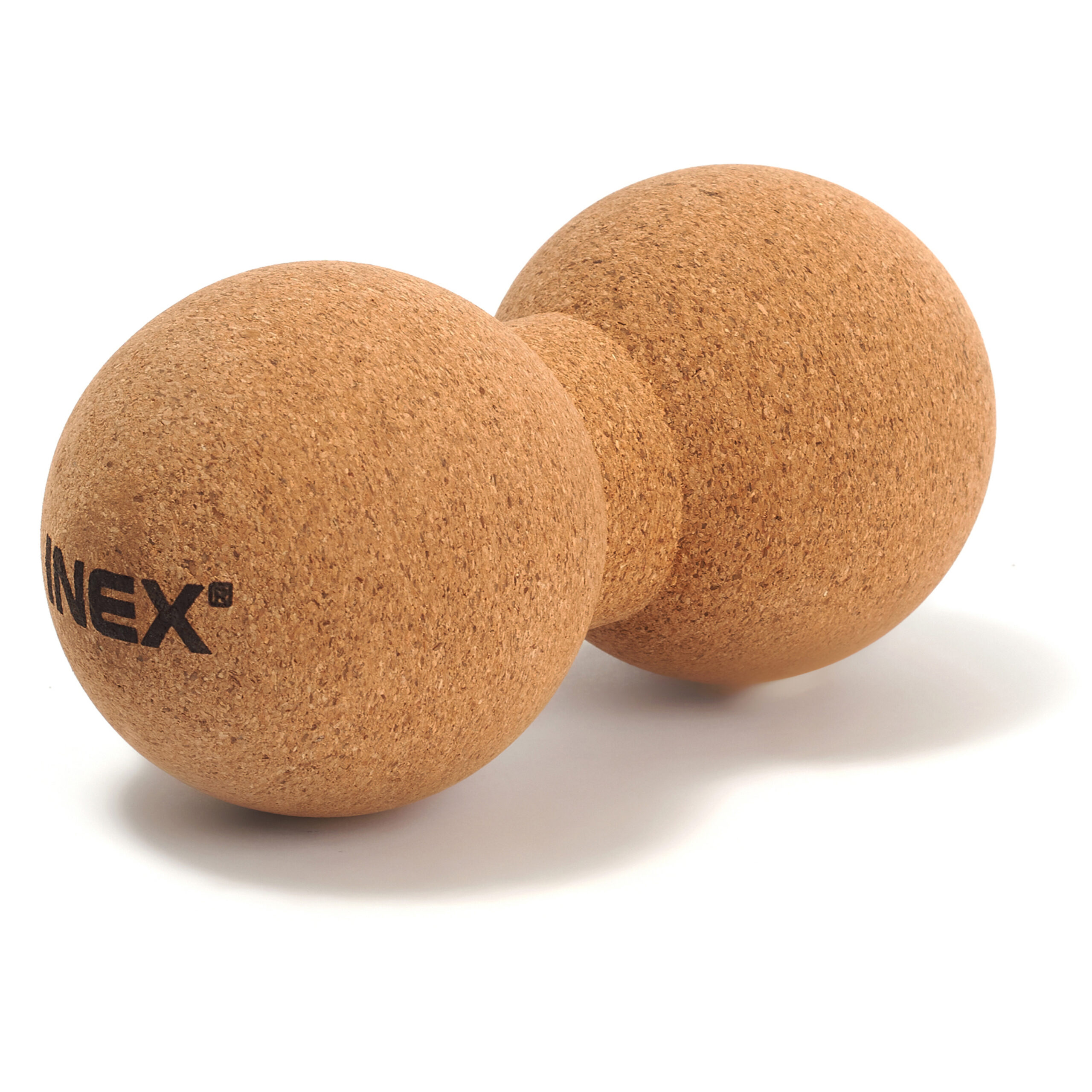 Сдвоенный массажный мяч INEX Peanut Cork Ball 16 х 8 см, пробка, NEW