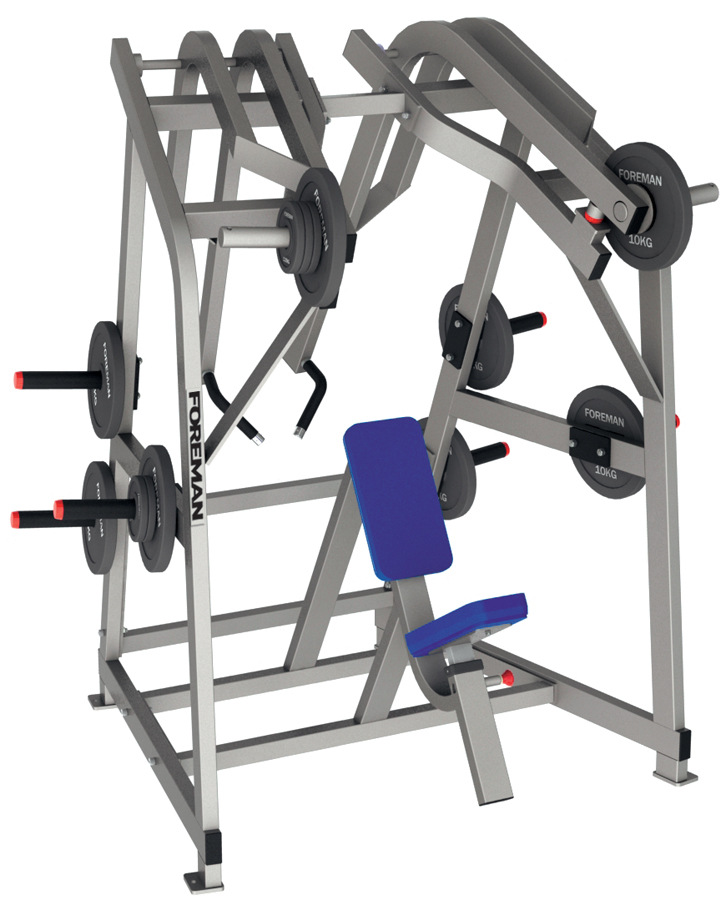 Гребная тяга с упором на грудь FOREMAN FG-602 черный/зеленый