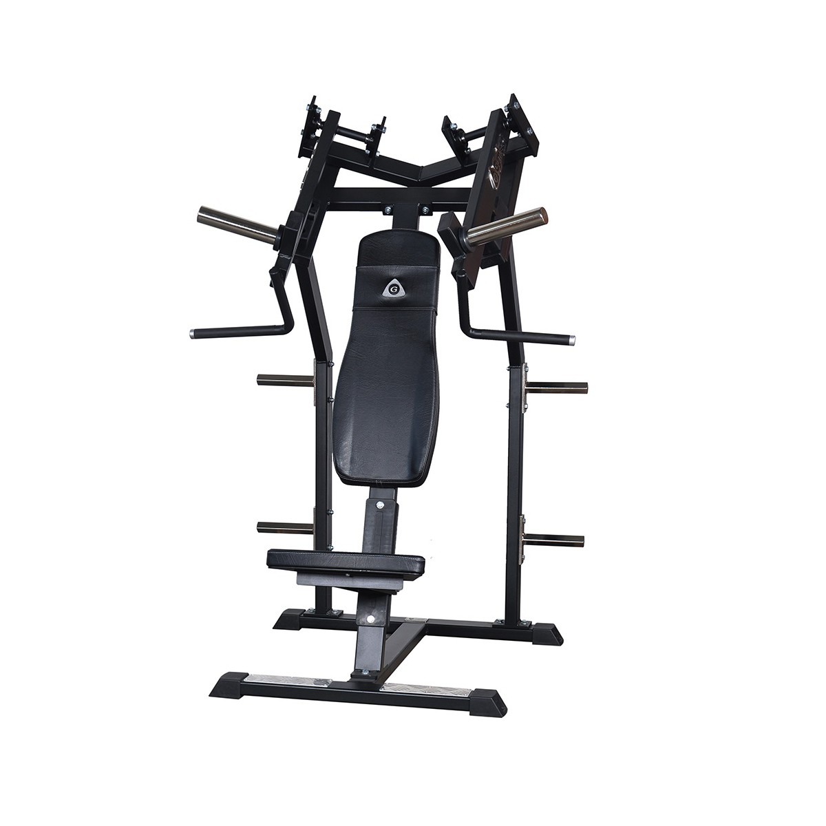 Наклонный грудной жим сидя на свободных весах Gymleco 020