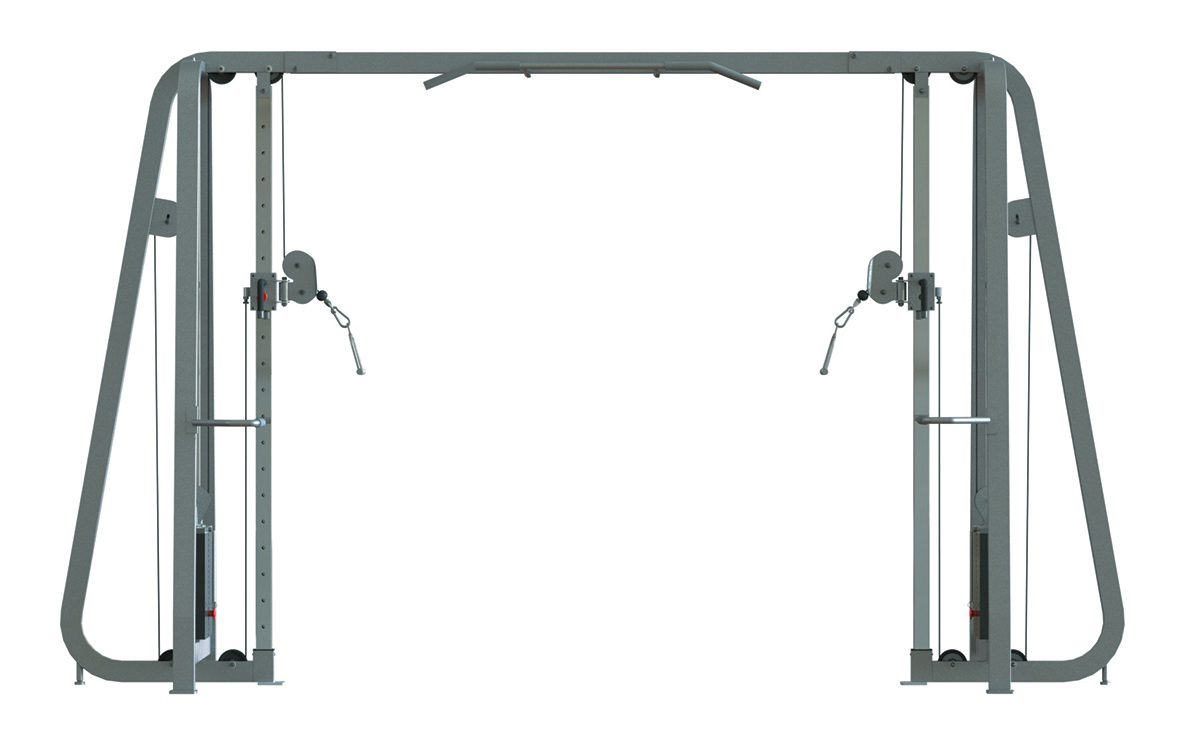 Фронтальная тяга на высоком-низком блоке FOREMAN FS-304 черный/черный