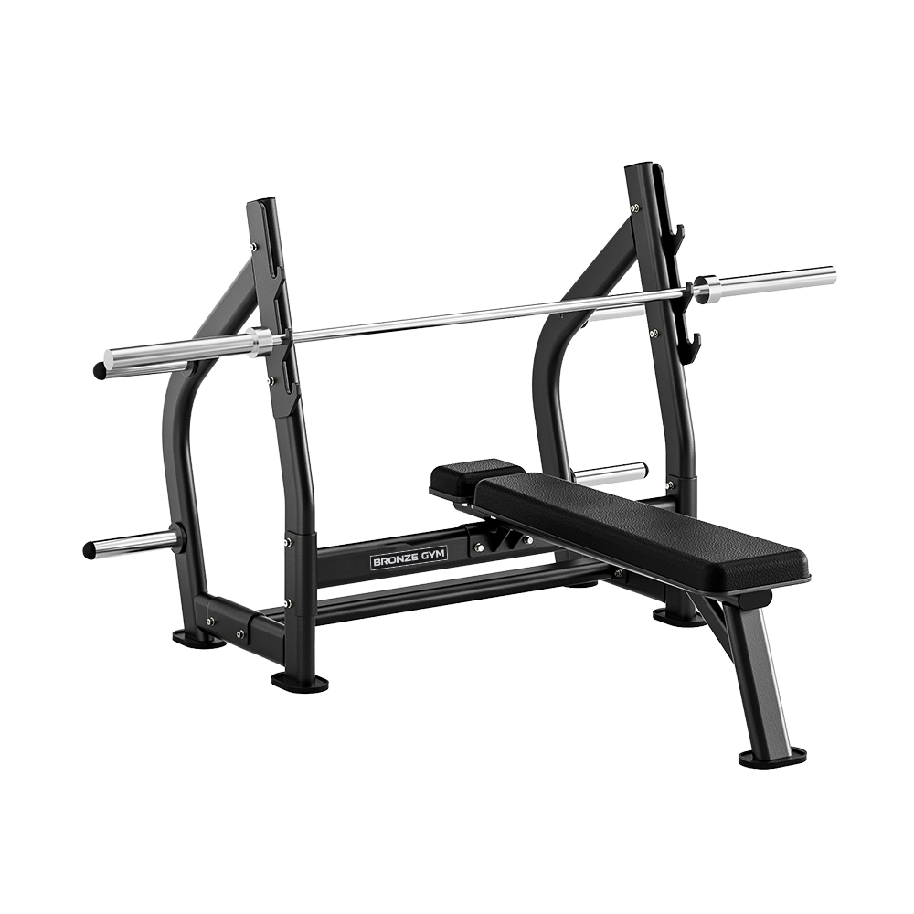 Скамья олимпийская для жима горизонтальная BRONZE GYM RAVE RE55