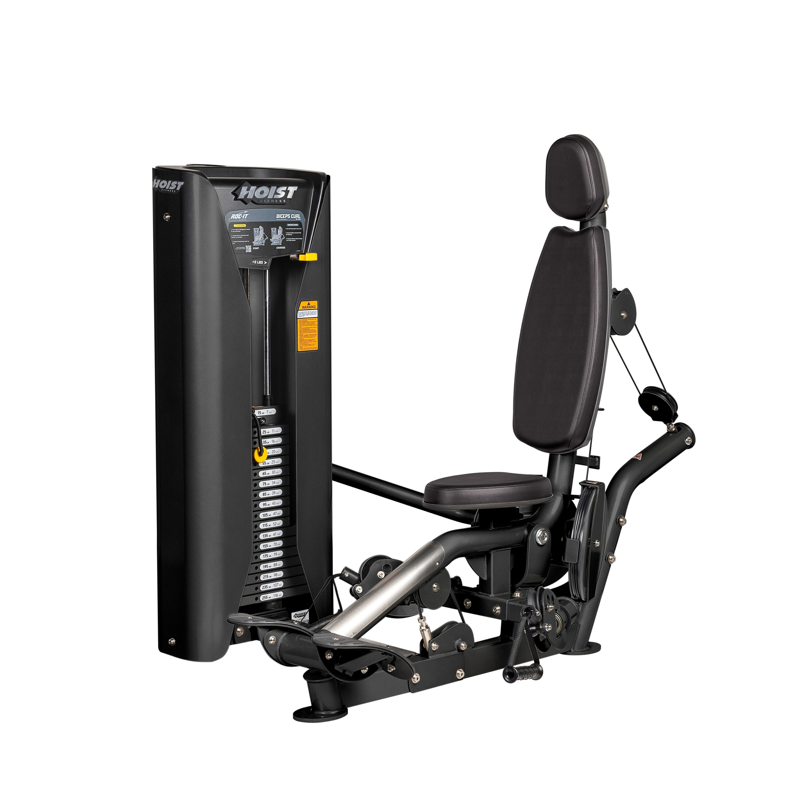 Бицепс сидя HOIST ROC-IT RS-1102 матовый черный