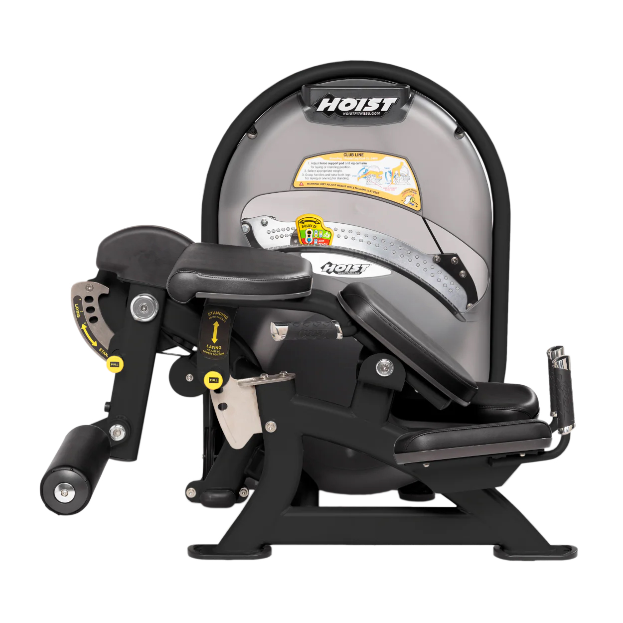 Сгибание ног стоя / лежа HOIST CL-3408 матовый черный/черный